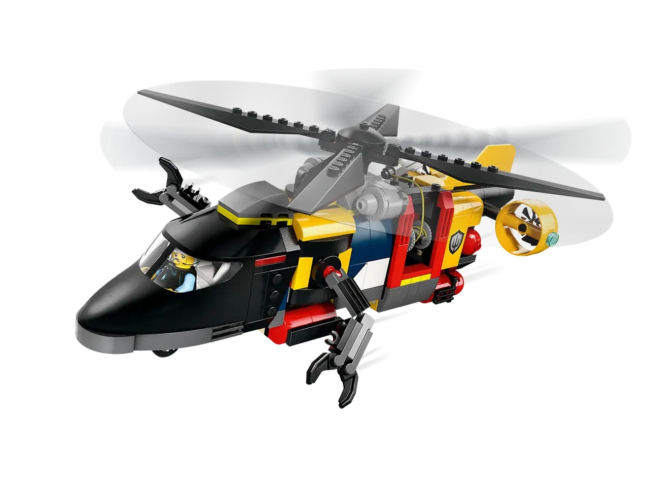 Lego City great vehicles elicottero, autopompa e sottomarino 874 pezzi per età 7+ 60462