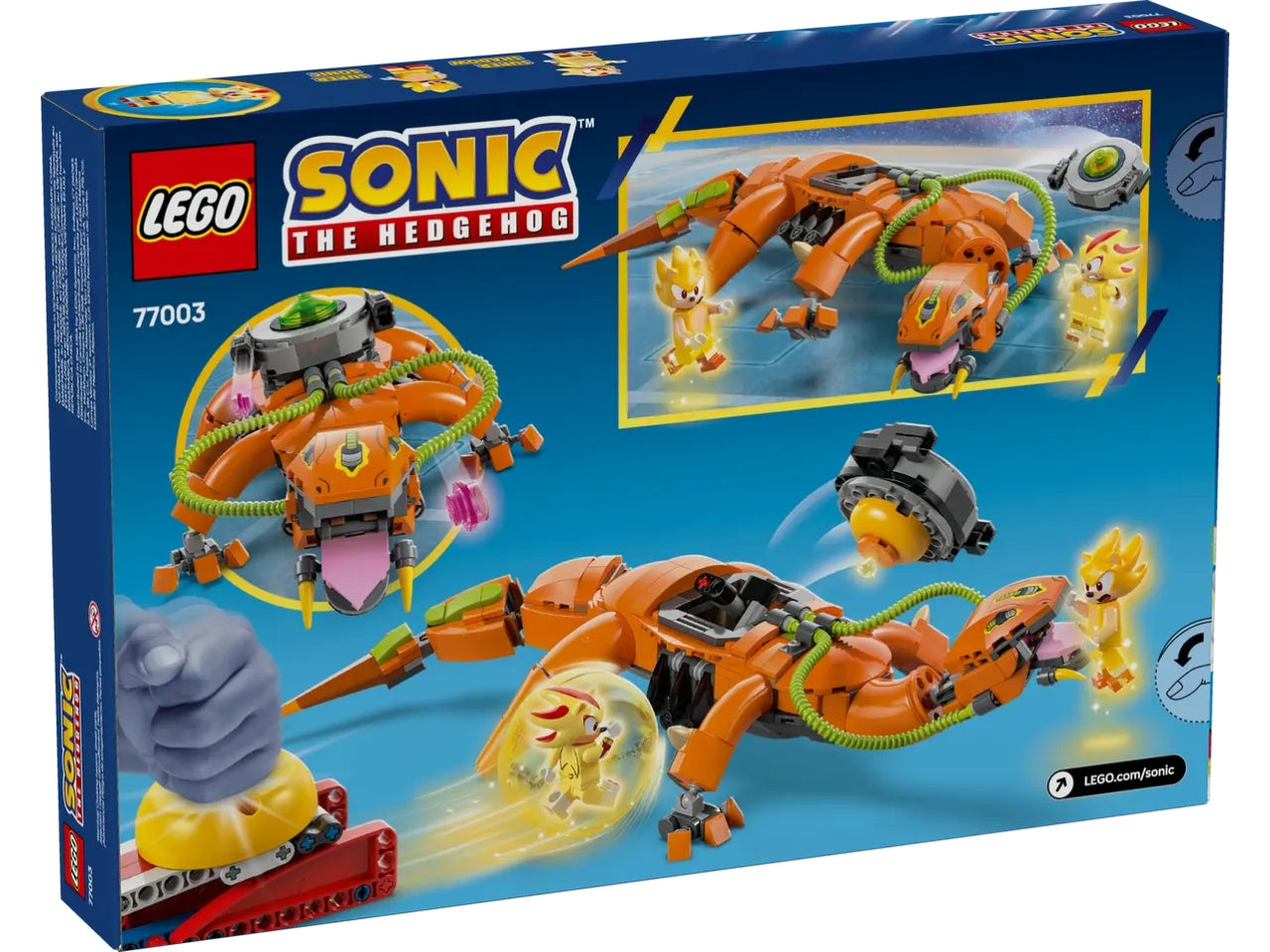 Lego Sonic super shadow vs biolizard 419 pezzi per età 9+ 77003
