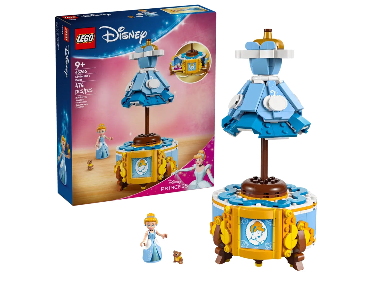 Lego Disney princess abito di cenerentola 43266