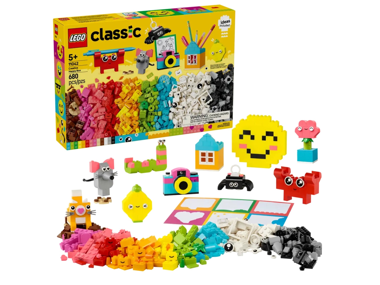 Lego Classic scatola della felicità creativa 680 pezzi per età 5+ 11042