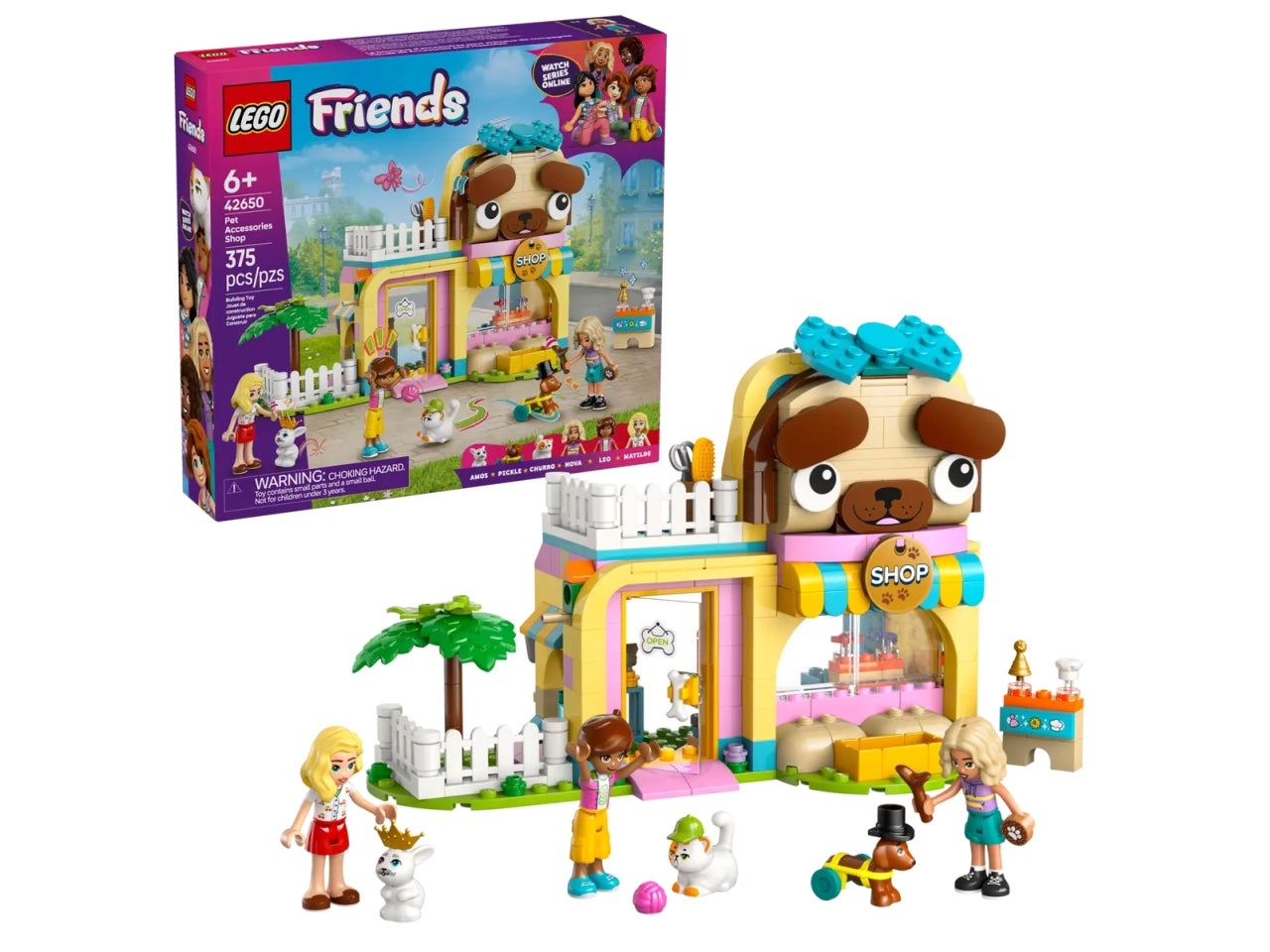 Lego Friends pet shop 375 pezzi per età 6+ 42650