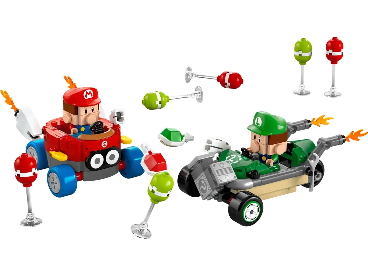 Lego Super Mario kart: baby mario vs baby luigi 321 pezzi per età 8+ 72034
