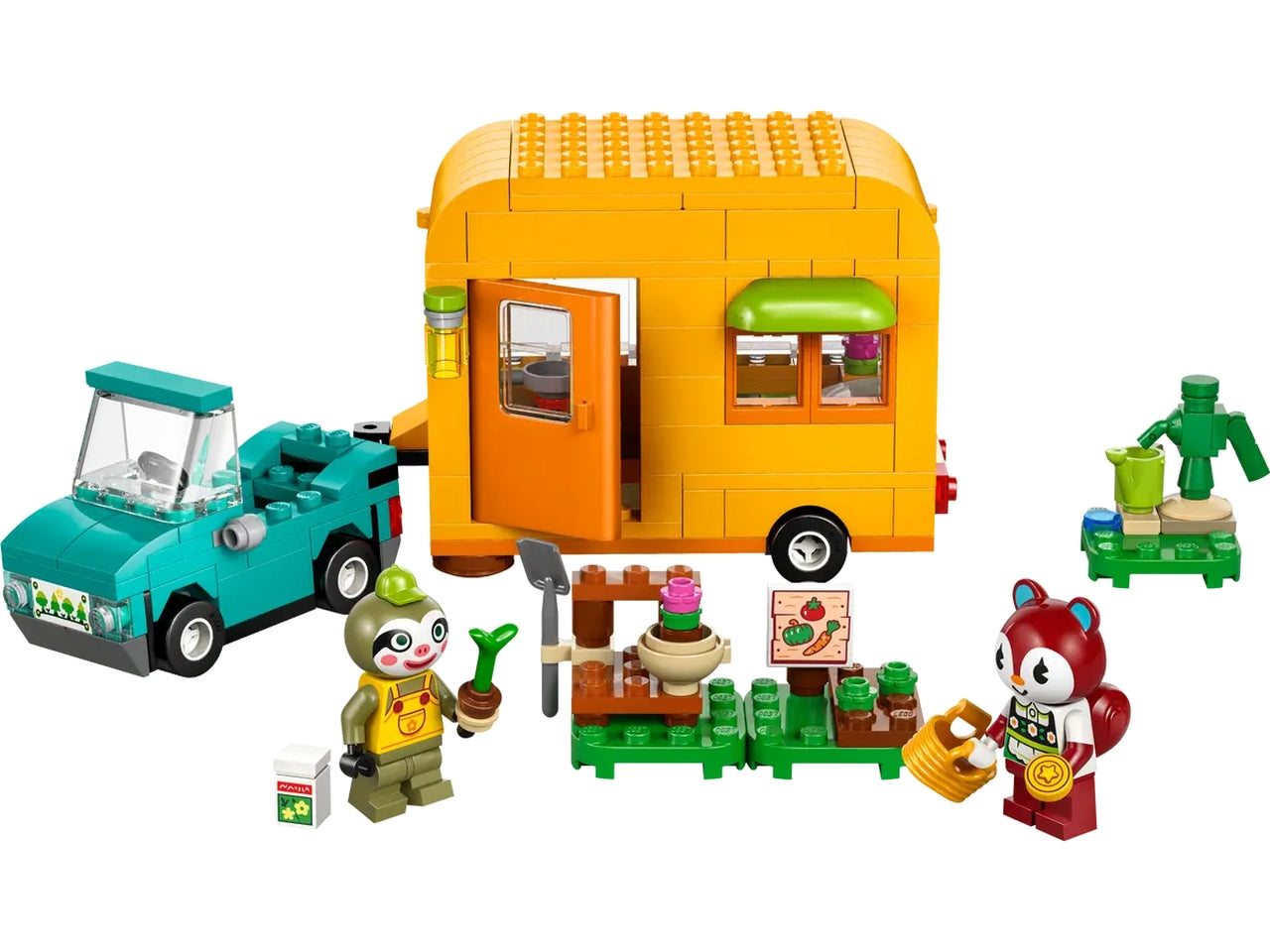 Lego Animal crossing la roulotte e il negozio di giardinaggio di florindo 263 pezzi per età 7+ 77054
