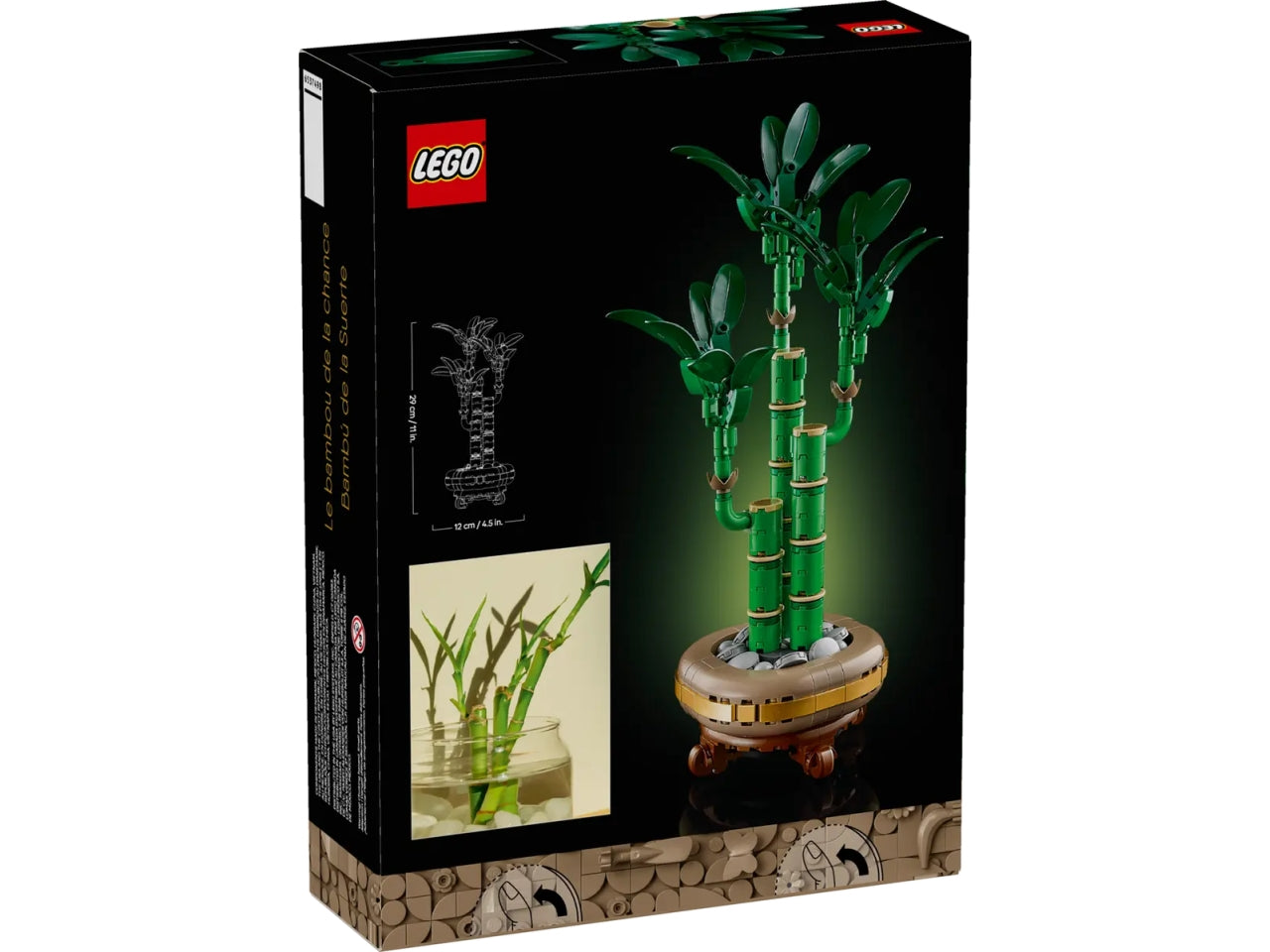 Lego Botanicals bambù del buon auspicio 325 pezzi per età 18+ 10344