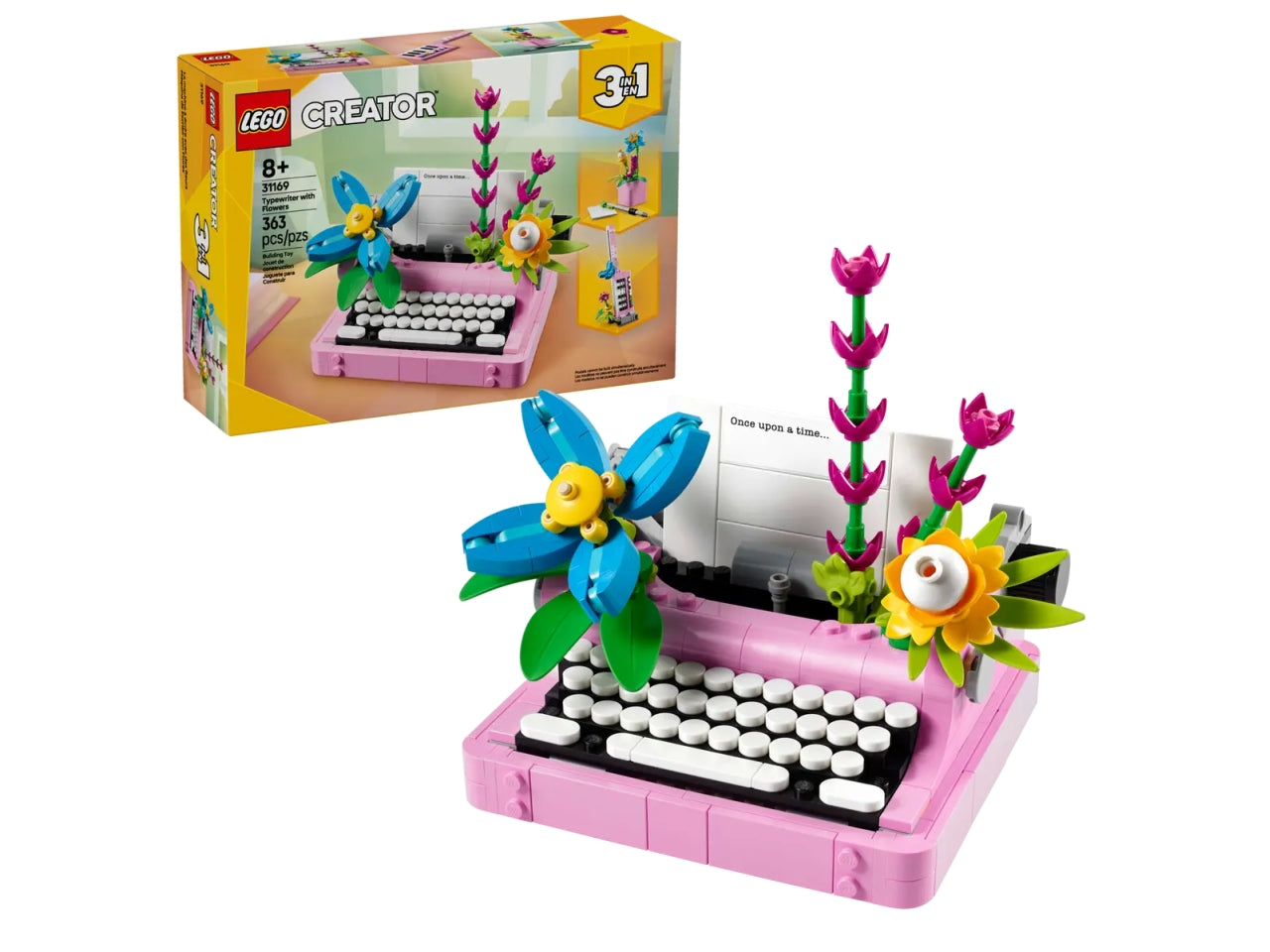 Lego Creator macchina da scrivere con fiori 363 pezzi per età 8+ 31169