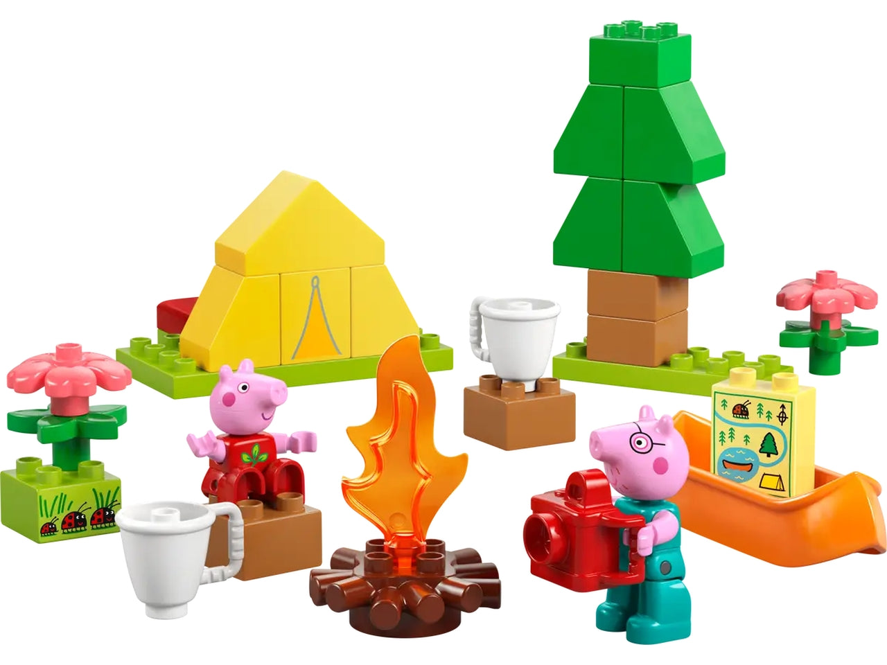 Lego Duplo peppa pig gita in campeggio 10452
