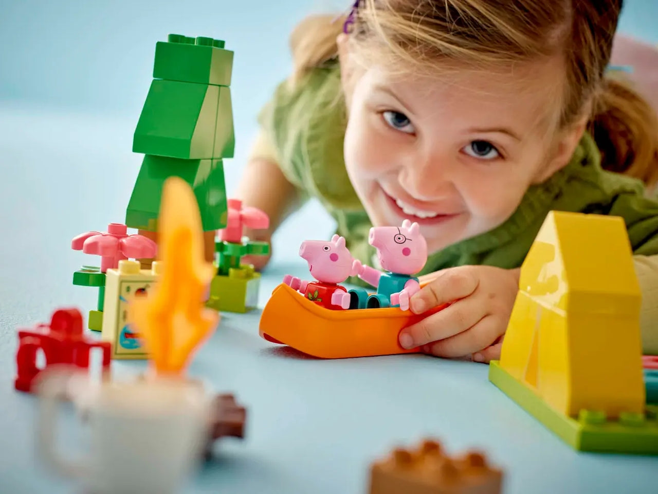 Lego Duplo peppa pig gita in campeggio 10452