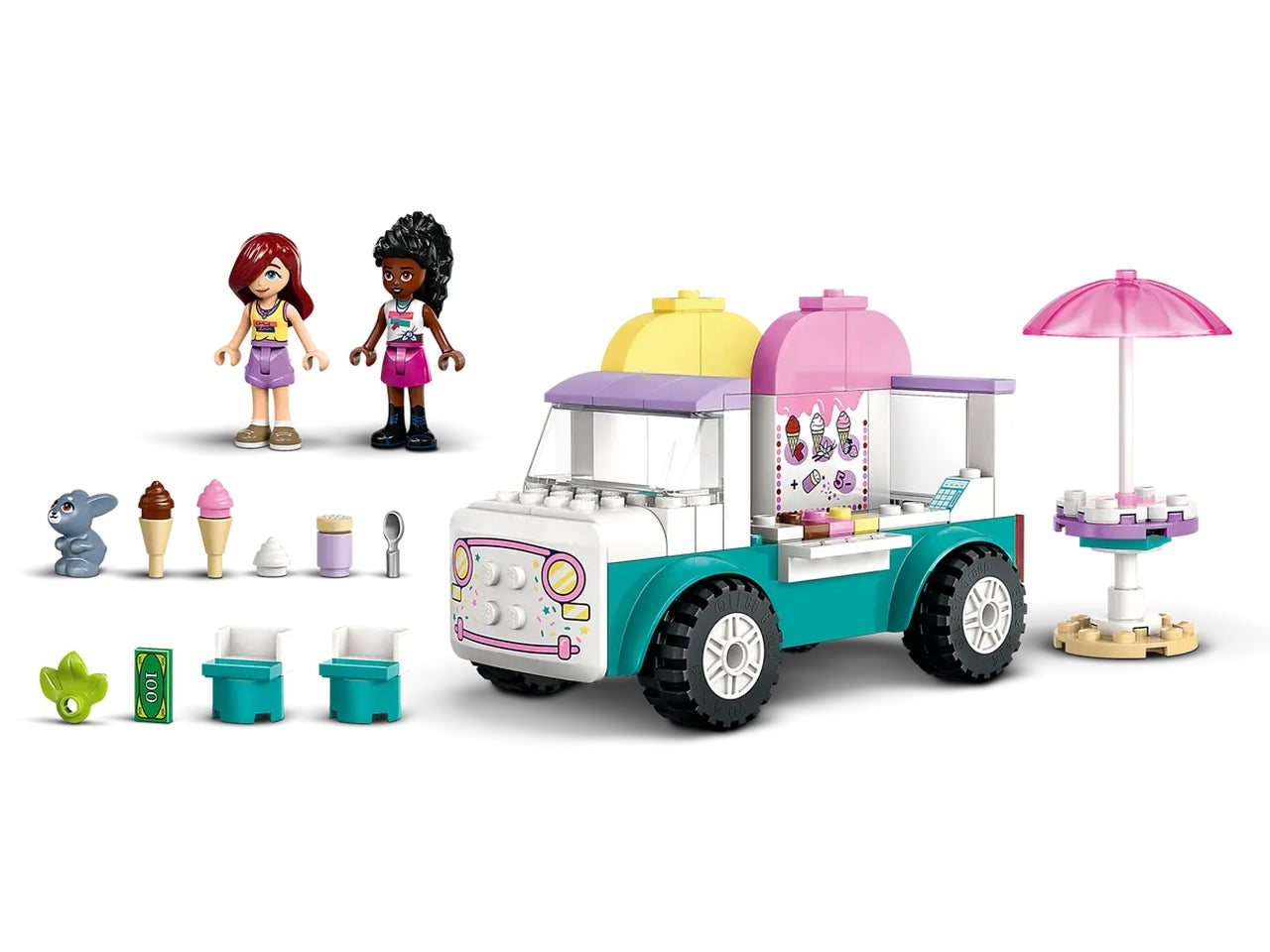 Lego Friends il furgone dei gelati di heartlake city 92 pezzi per età 4+ 42644