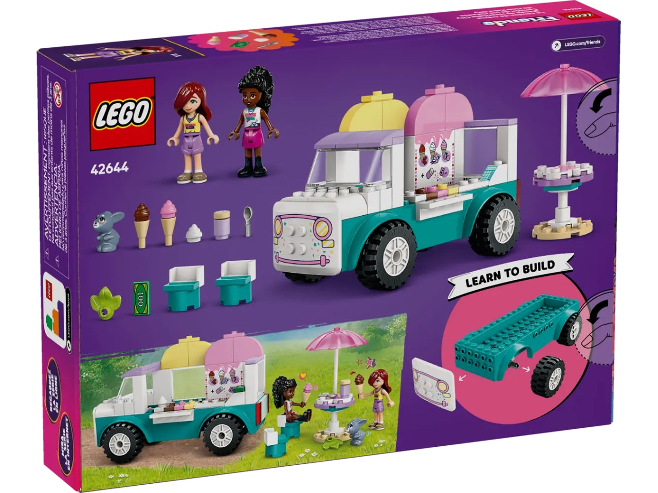 Lego Friends il furgone dei gelati di heartlake city 92 pezzi per età 4+ 42644