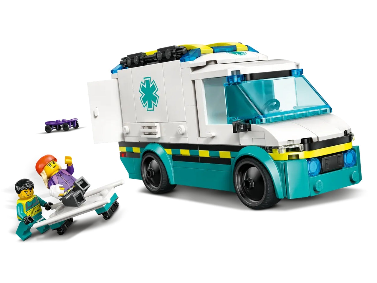 Lego City great vehicles ambulanza di emergenza 184 pezzi per età 5+ 60451