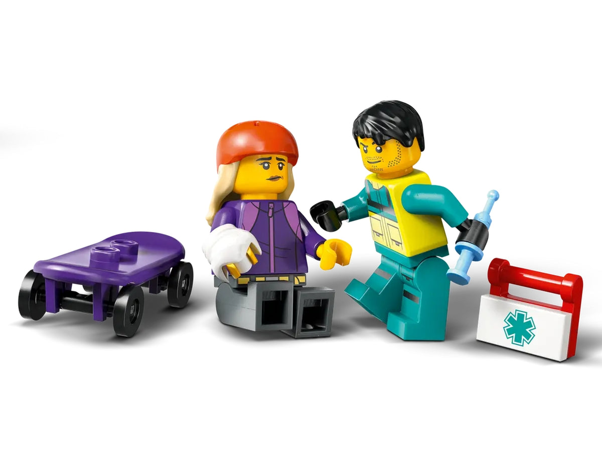Lego City great vehicles ambulanza di emergenza 184 pezzi per età 5+ 60451