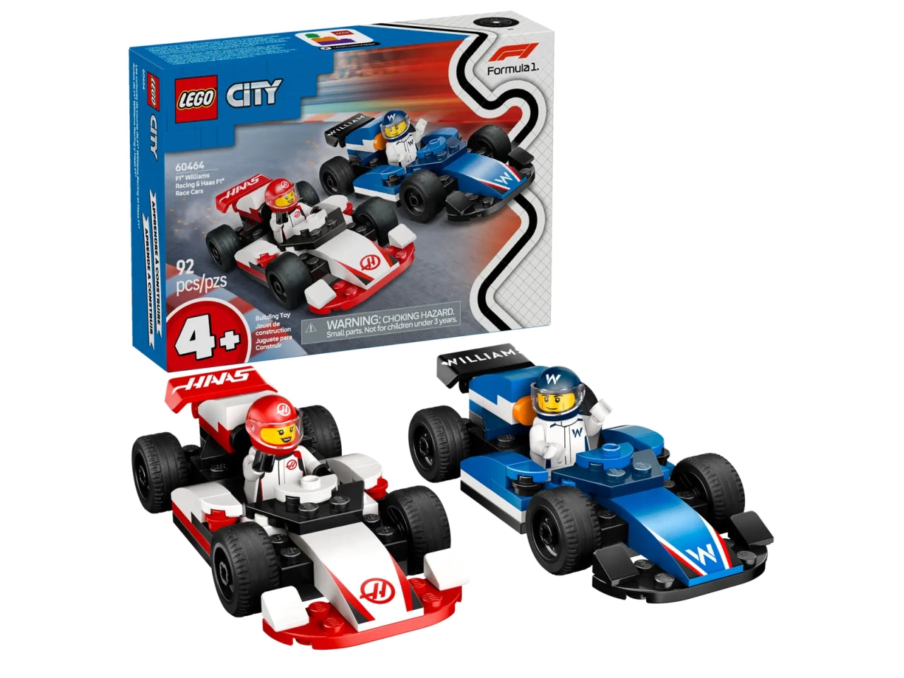 Lego City Formula 1 92 pezzi per età 4+ 60464