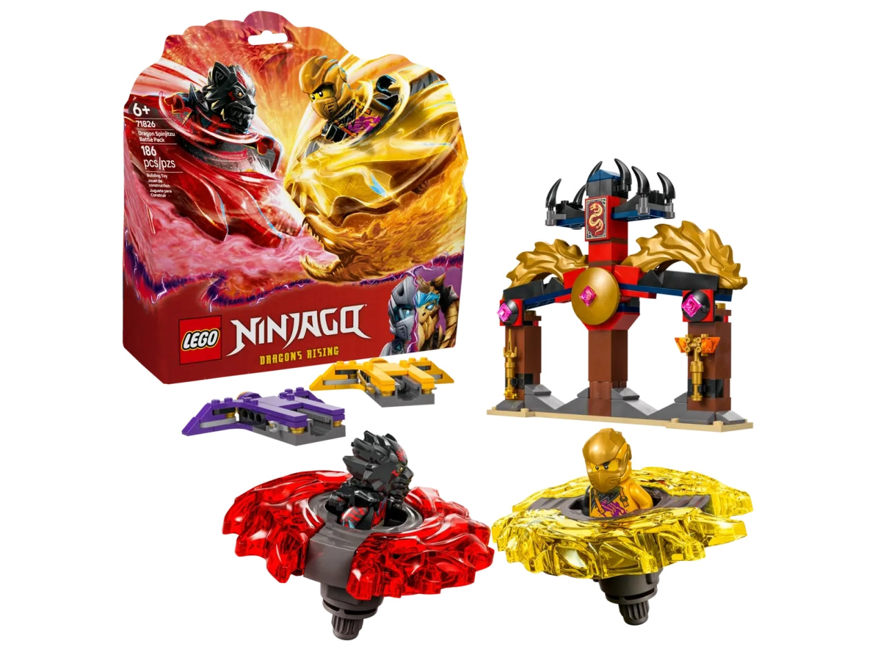 Lego Ninjago battle pack draghi dello spinjitzu 186 pezzi per età 6+ 71826