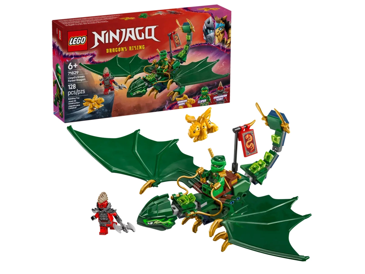 Lego Ninjago drago della foresta verde di lloyd 128 pezzi per età 6+ 71829