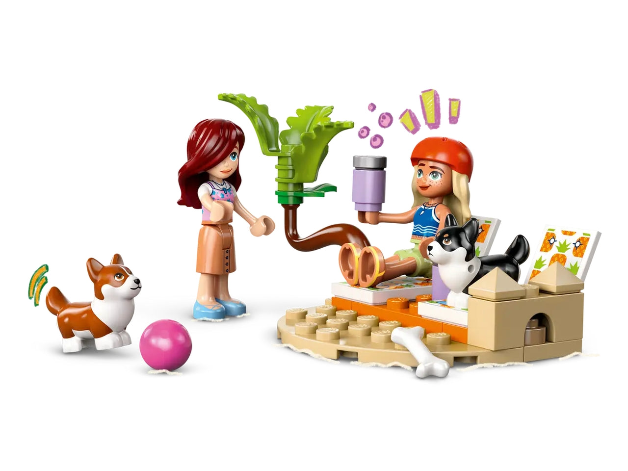 Lego Friends avventure canine su windskate e sidecar 113 pezzi per età 6+ 42641