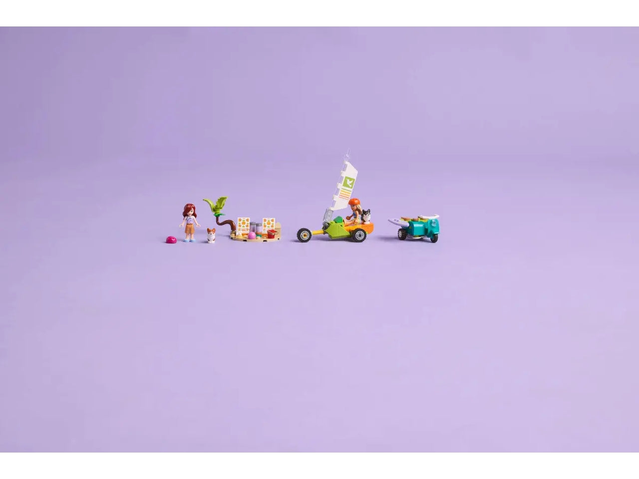 Lego Friends avventure canine su windskate e sidecar 113 pezzi per età 6+ 42641