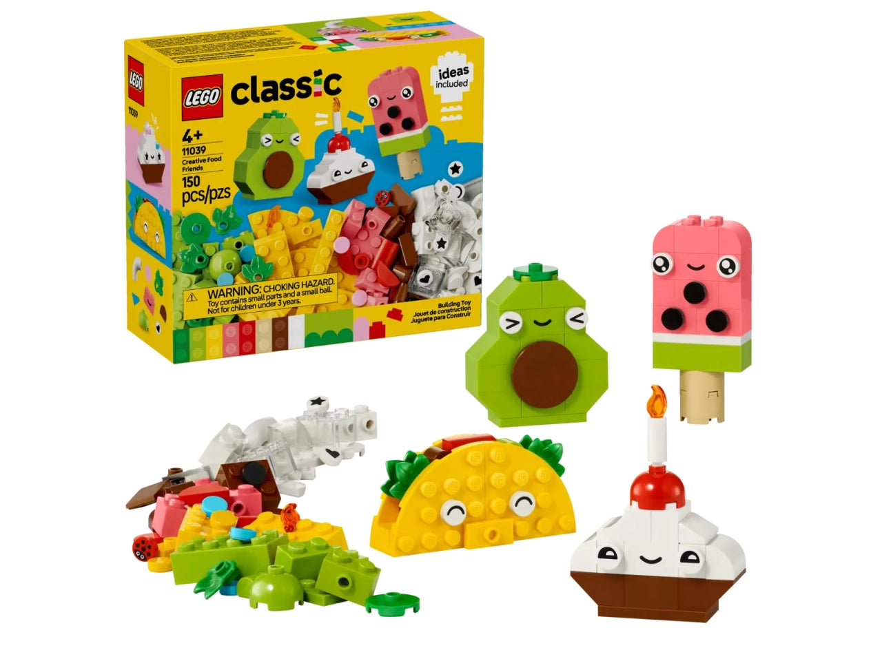 Lego Classic alimenti creativi 150 pezzi per età 4+ 11039