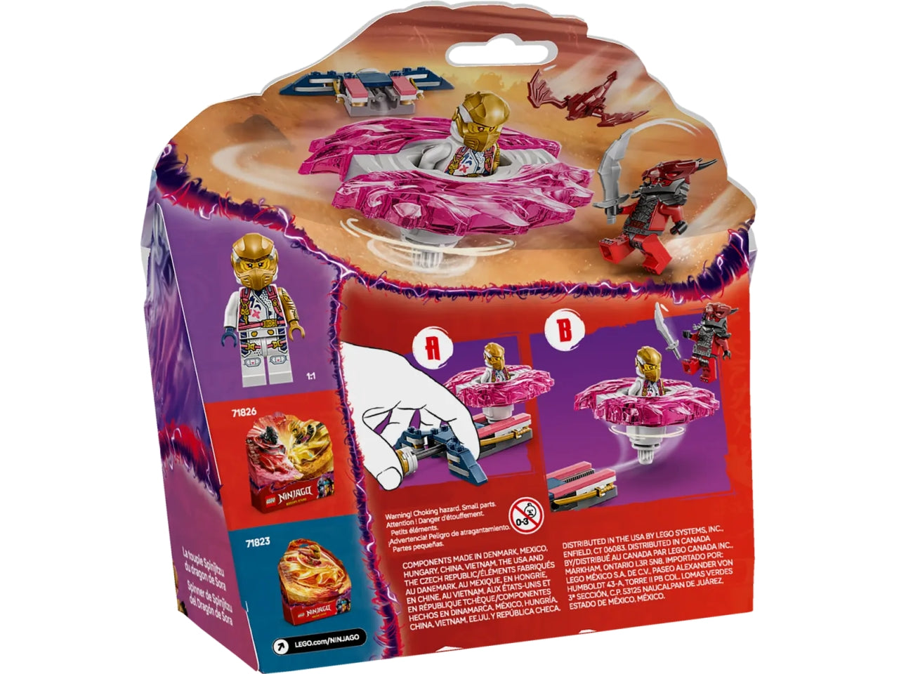 Lego Ninjago spinner del drago spinjitzu di sora 56 pezzi per età 6+ 71824