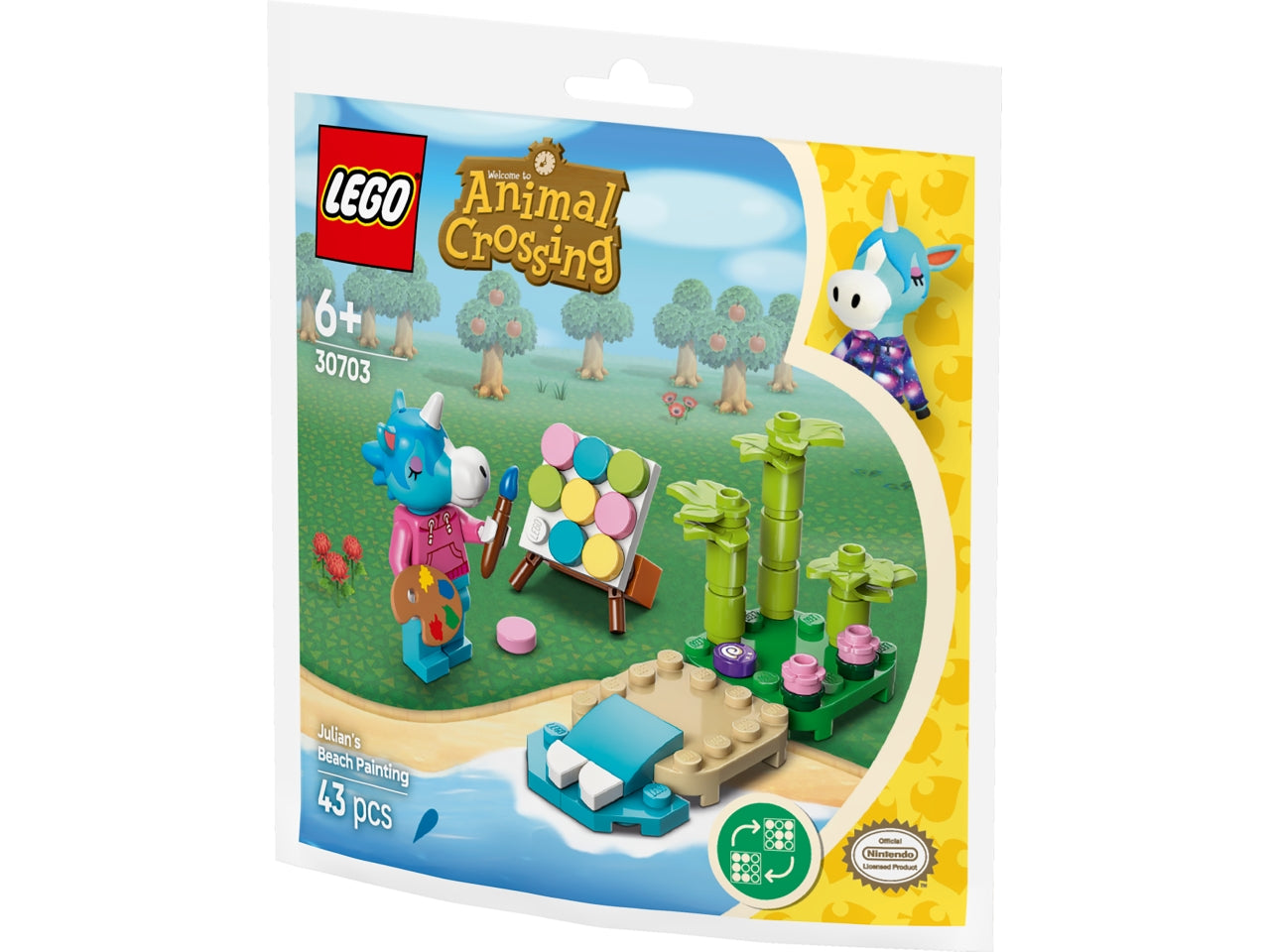 Lego Recruient bags giuliano dipinge sulla spiaggia 30703