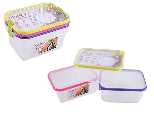 Contenitore 19x14x9cm 3pz s2322ca