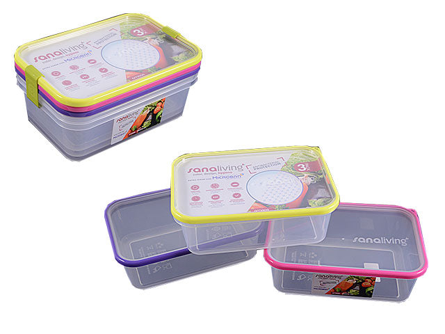 Contenitore 24x16,5x8cm 3 pezzi s2332ca