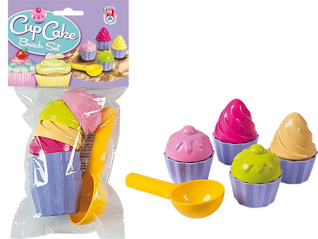 Set giochi da spiaggia cup cake gelati