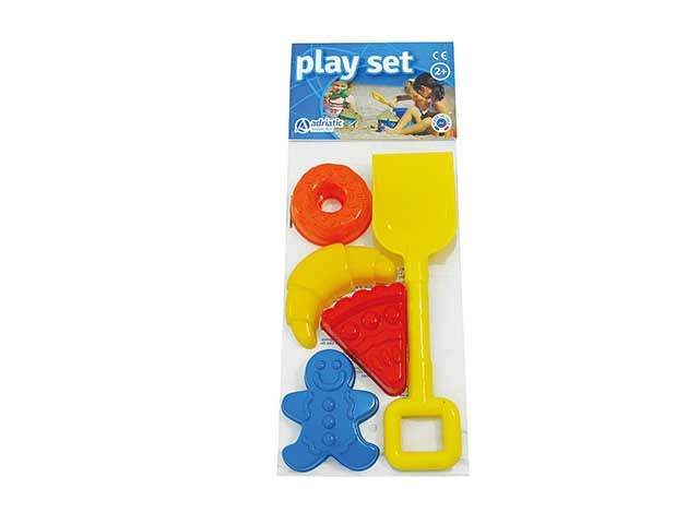 Set giochi da spiaggia paletta con formine