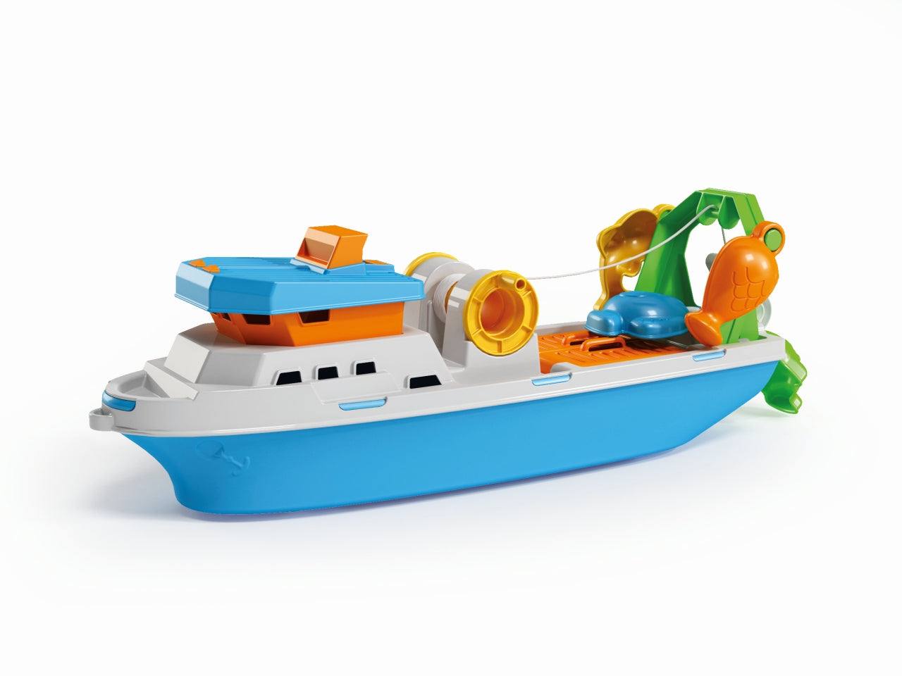 Peschereccio giocattolo in plastica multicolor 40 cm - Adriatic