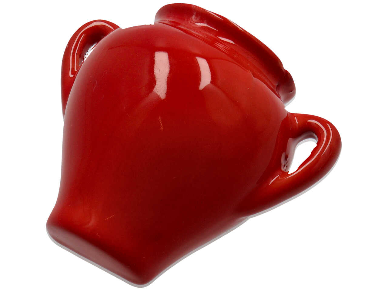 Porta vaso anfora da muro stile mediterraneo in ceramica smaltata in vari colori - 11x6 cm - Amiri