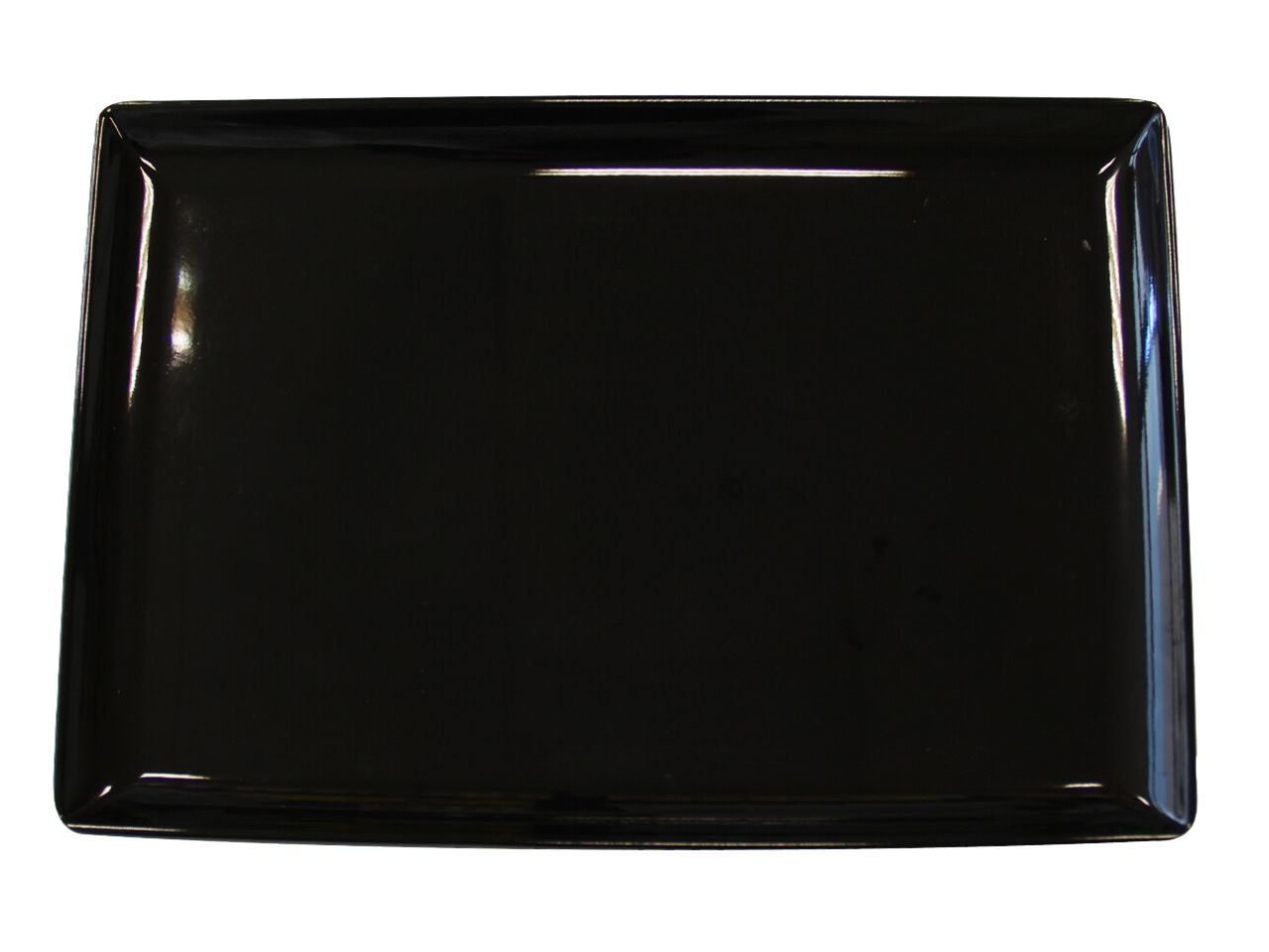 Vassoio rettangolare di melamina 30x20,5cm nero