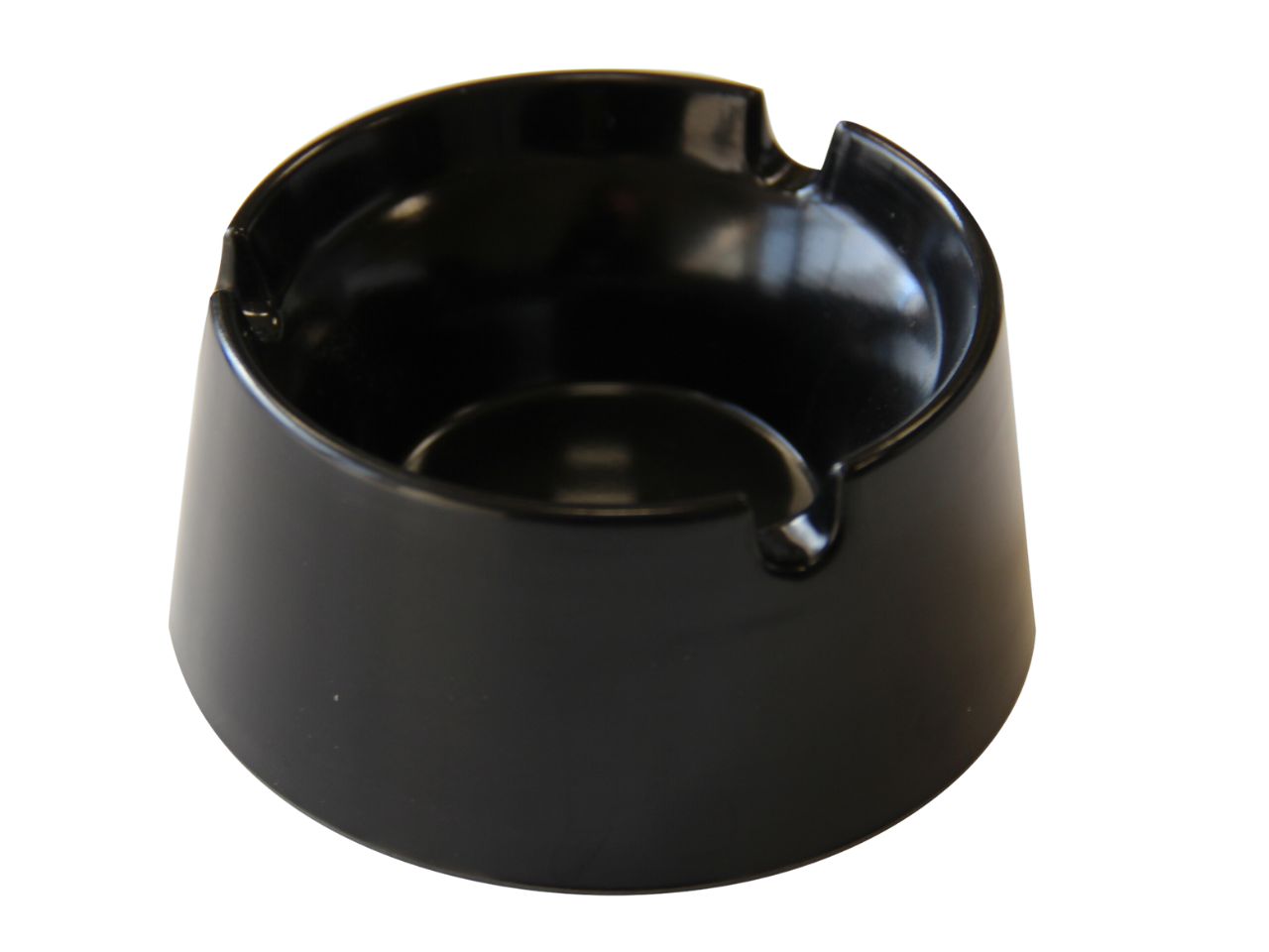 Posacenere alto di melamina nero