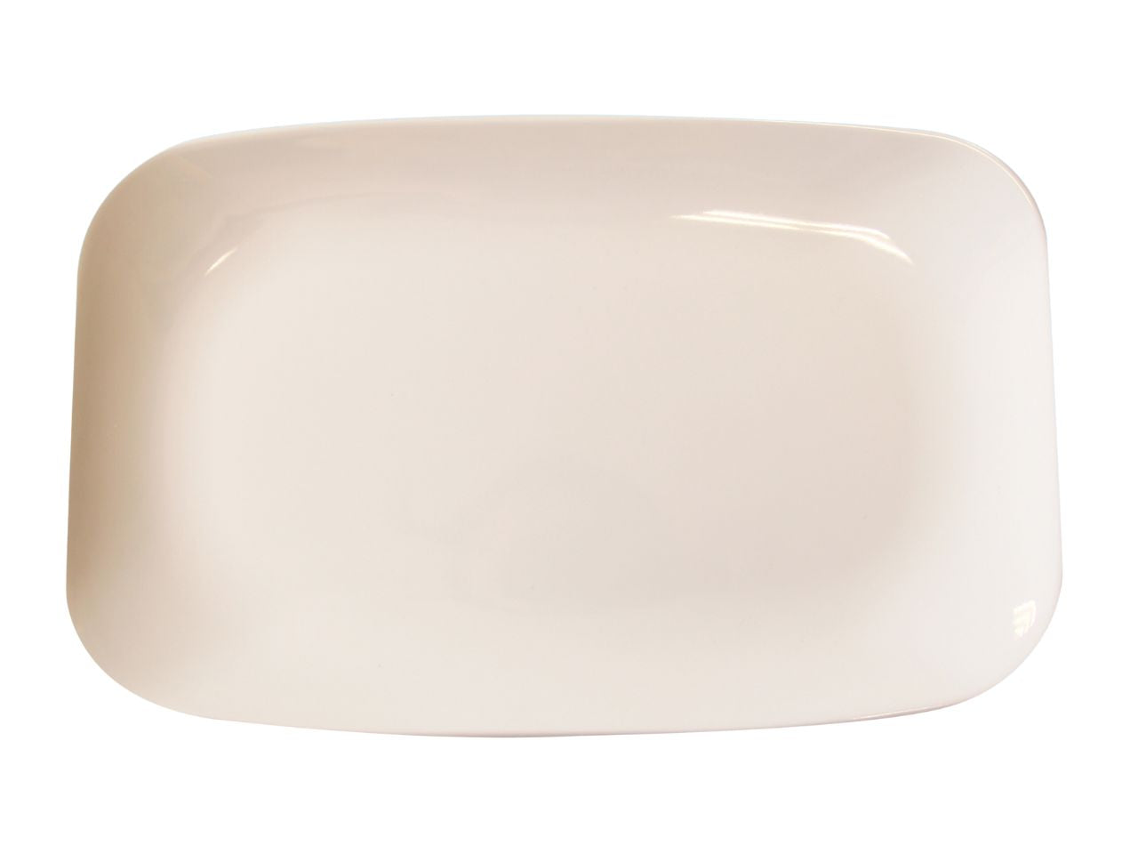 Vassoio rettangolare di melamina 29,2x18cm bianco