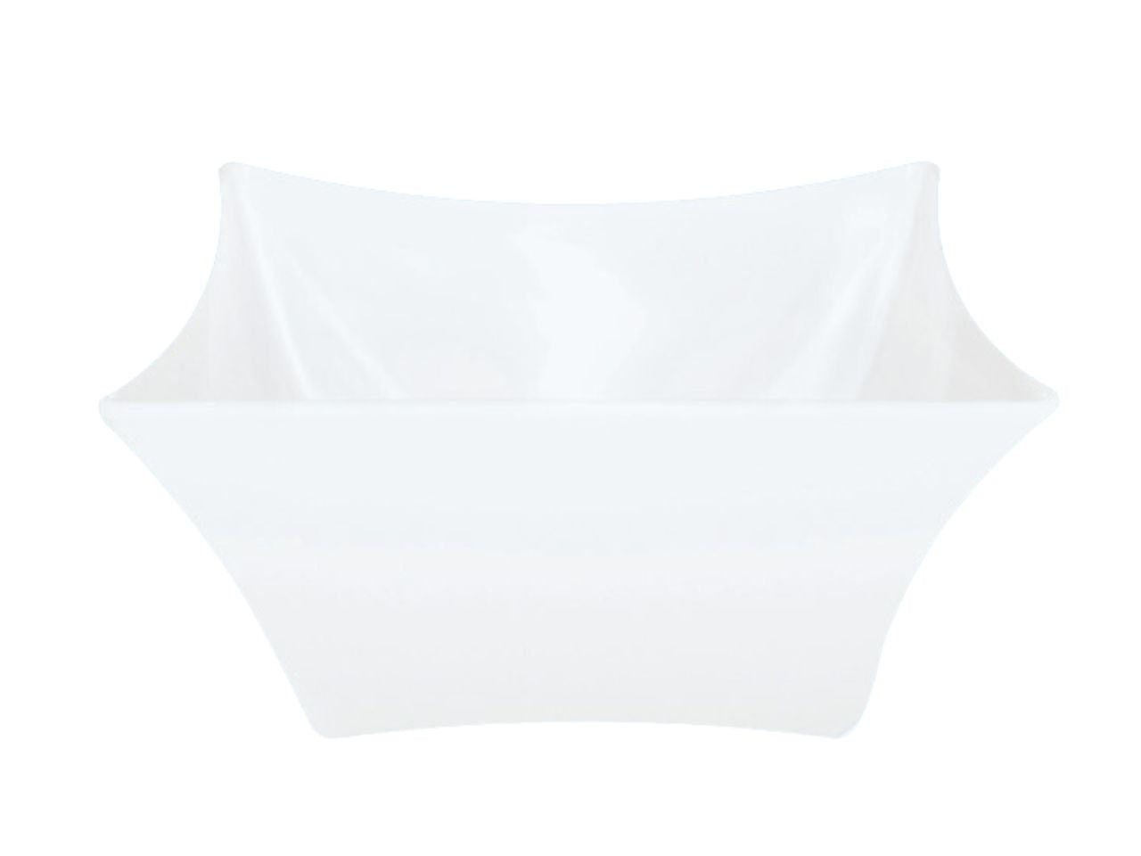 Ciotolina quadrata 7,4x7,4cm di melamina bianca