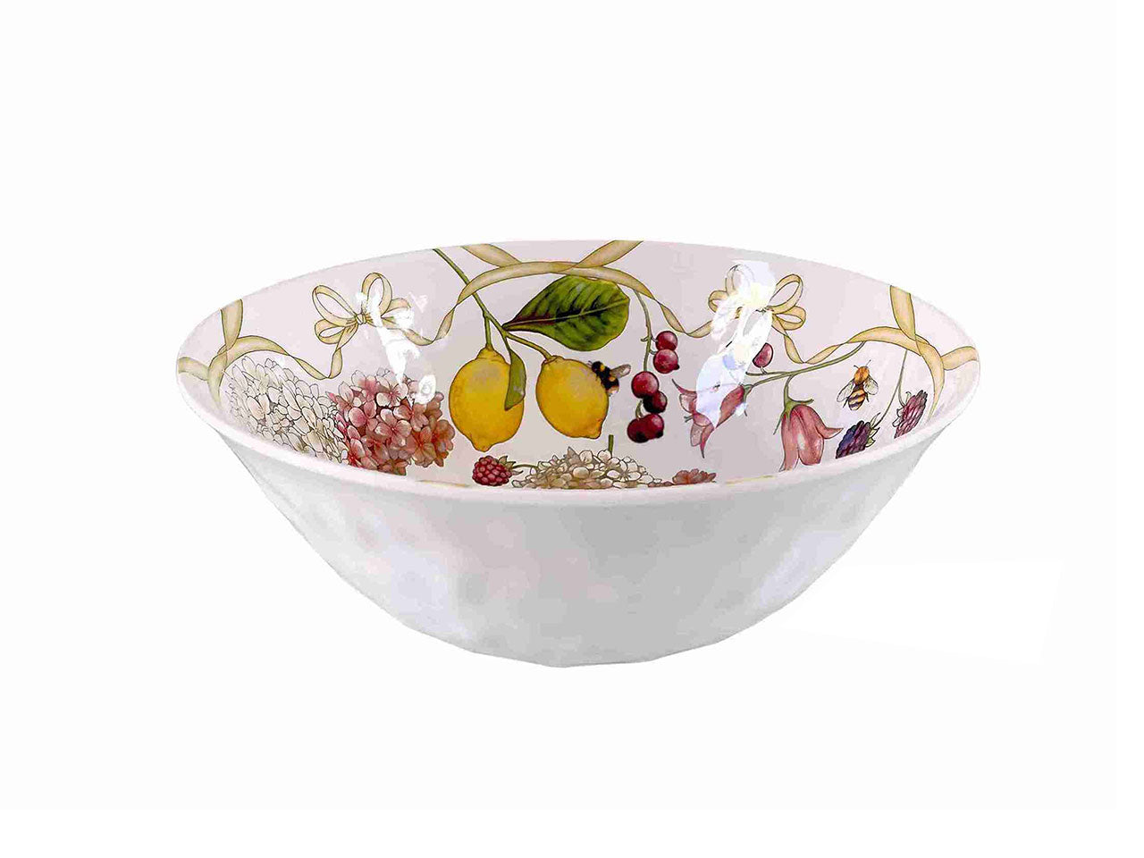 Coppetta in melamina multicolor floreale 24x9 cm linea Fiocchi - Ibct