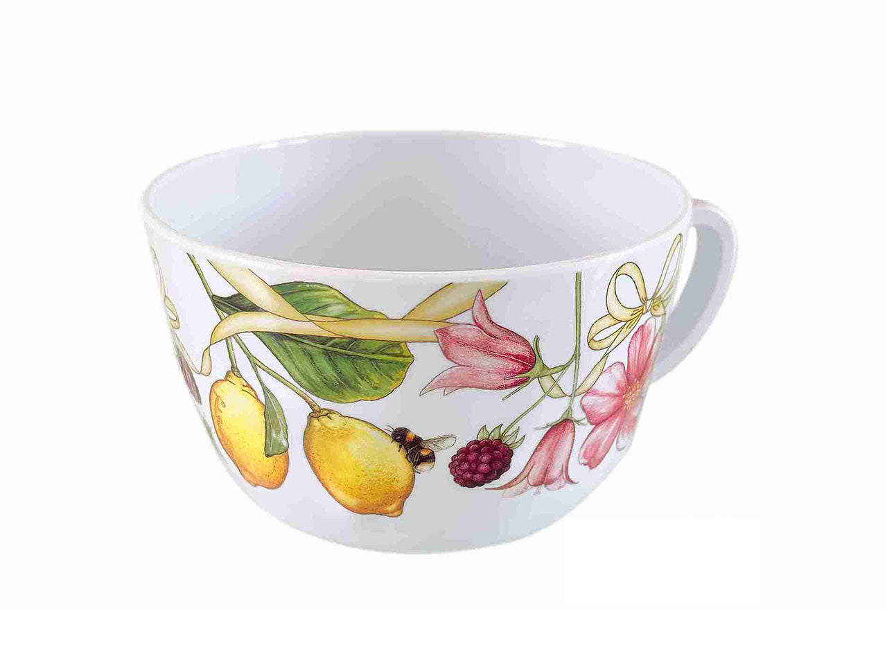 Tazza jumbo in melamina multicolor floreale 12x8 cm - Ibct
