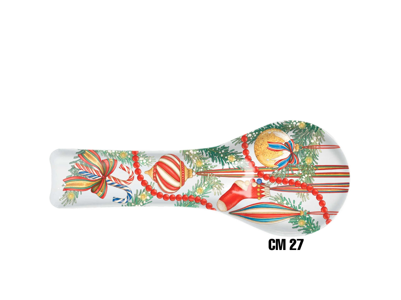 Posamestolo in melamina 27cm decoro natale