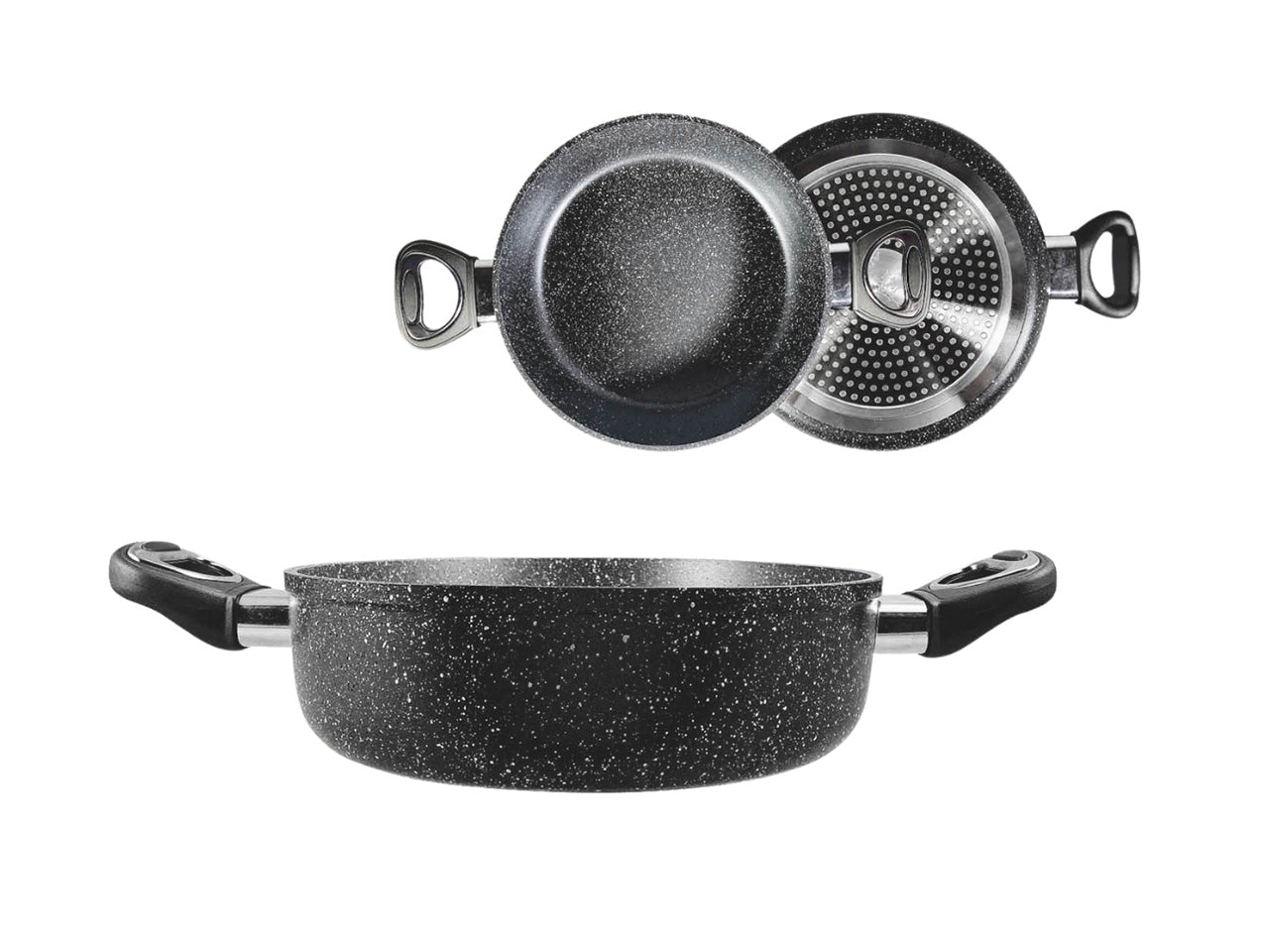 L.rovente tegame 2 manici 28cm 56637