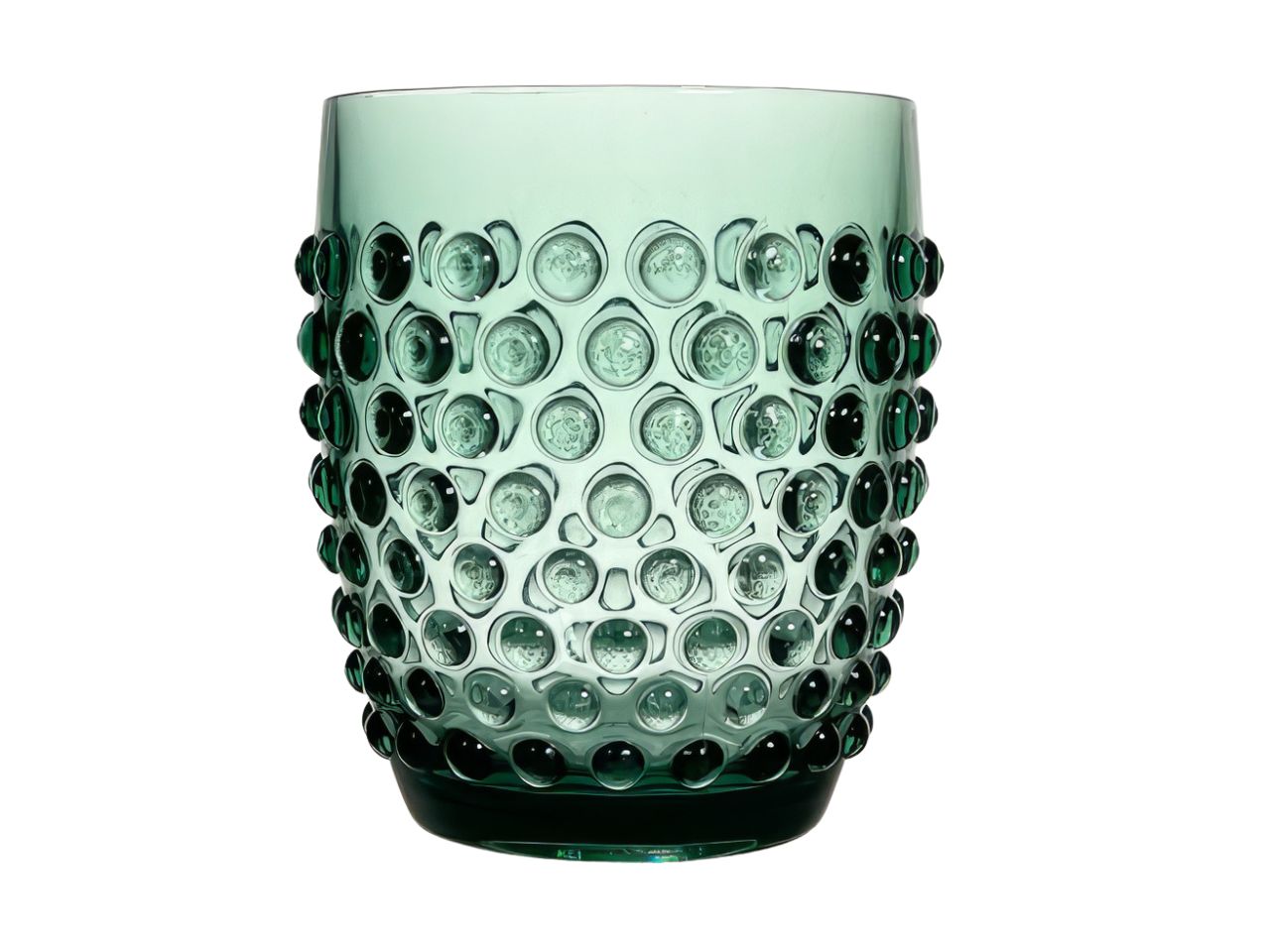 Bicchiere in plastica verde moderno 8,5x10cm ARCA