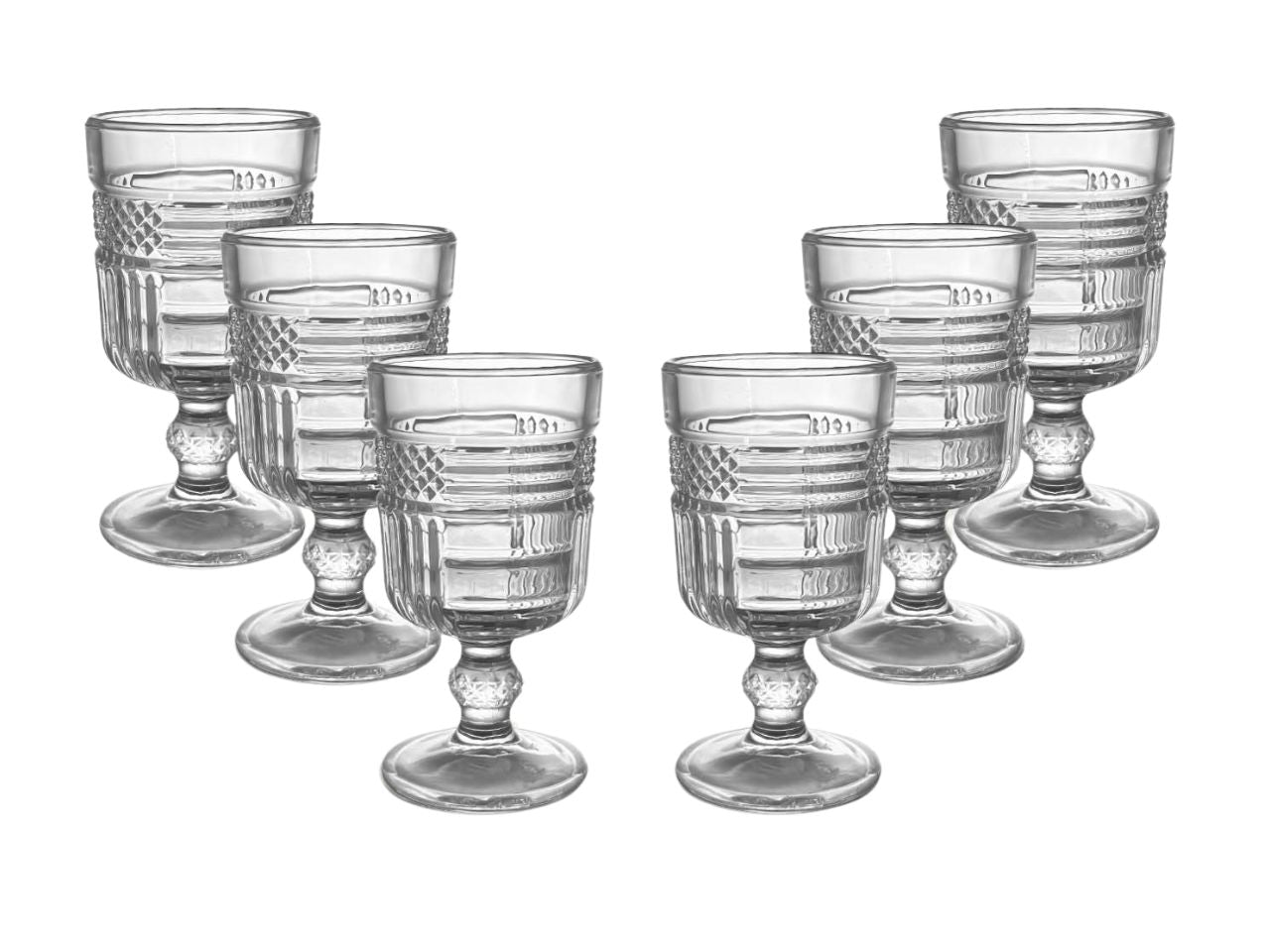 Bicchieri amaro in vetro 65ml trasparenti stile classico set da 6 bicchieri, Crystal, linea Old Fashioned - Maison TortorÃ