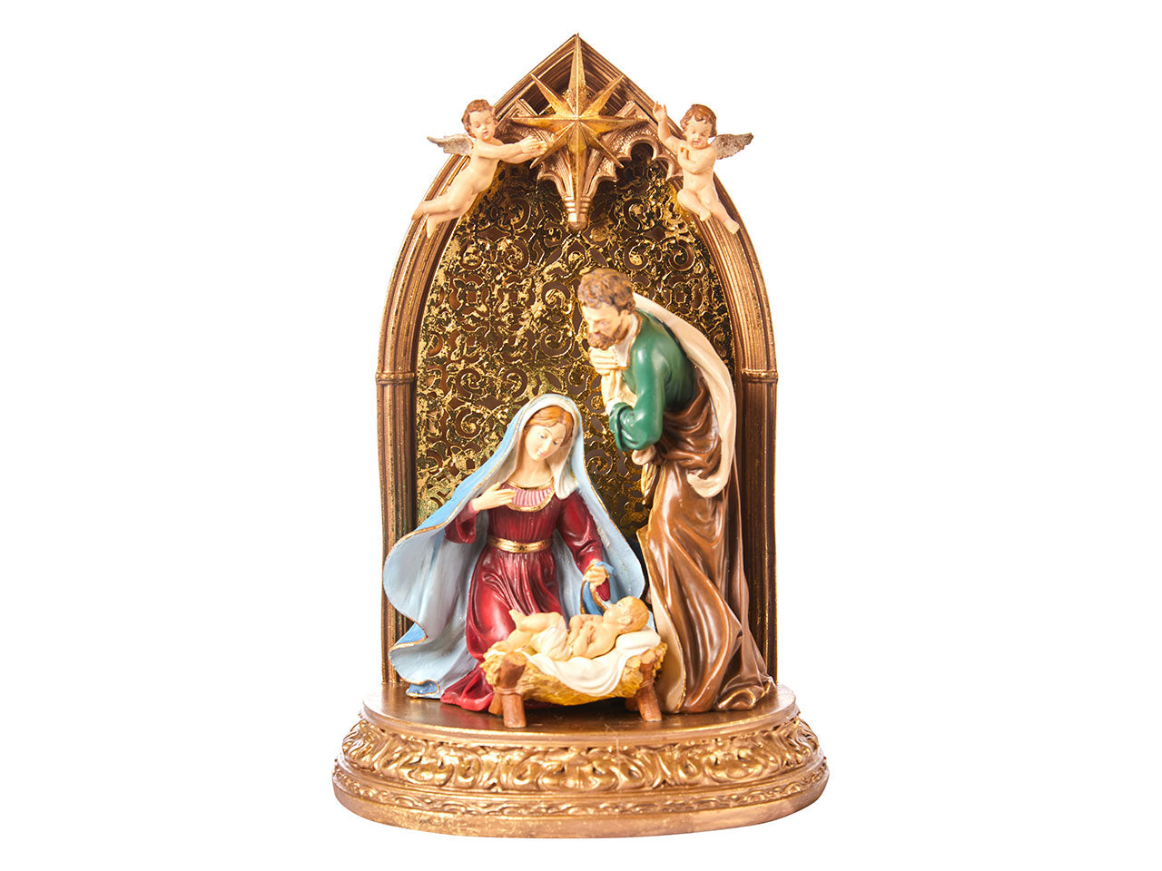 Nativita' resina 38cm con led