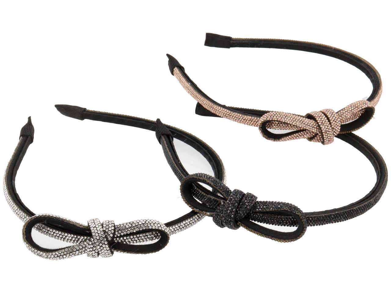 Cerchietto con fiocco strass