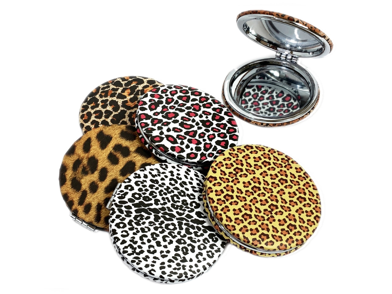 Specchietto da borsa animalier