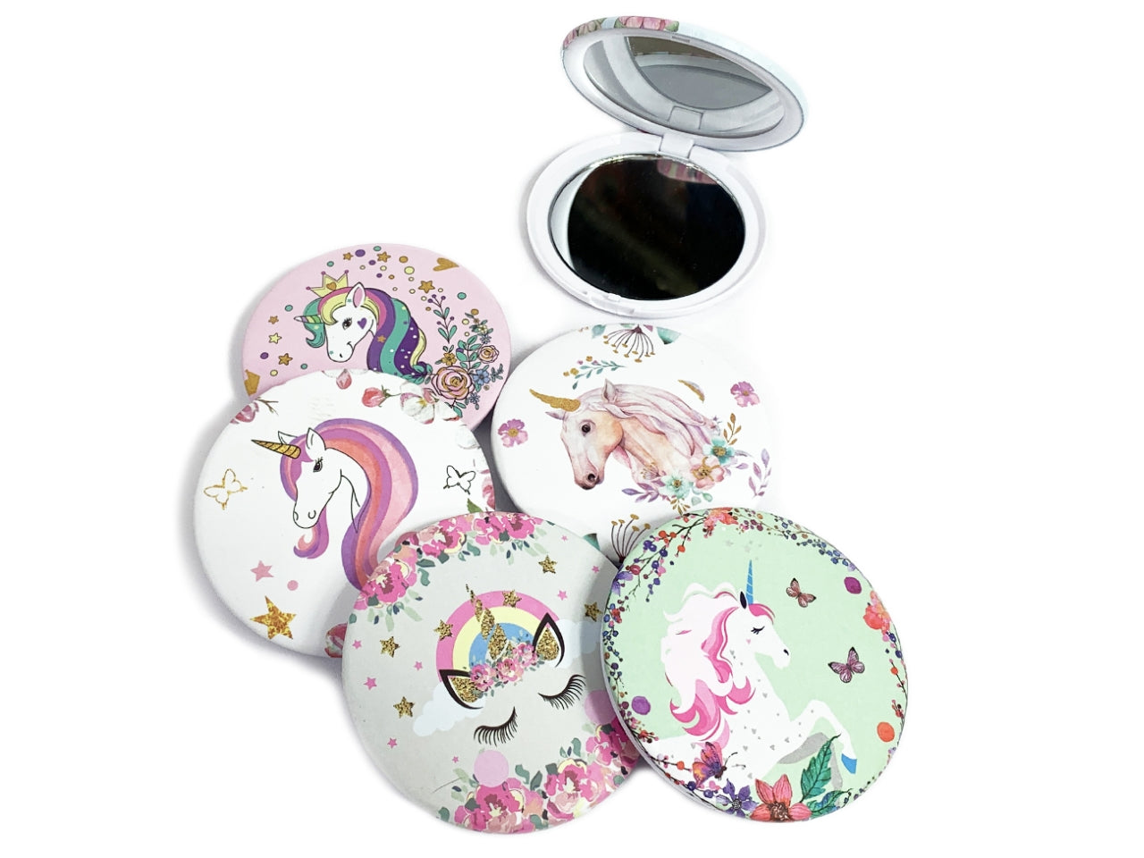 Specchietto da borsa unicorn