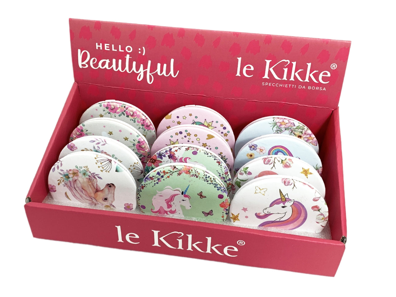 Specchietto da borsa unicorn