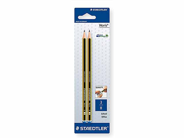 Matita noris 2 pezzi 3h 120-3 bk2d