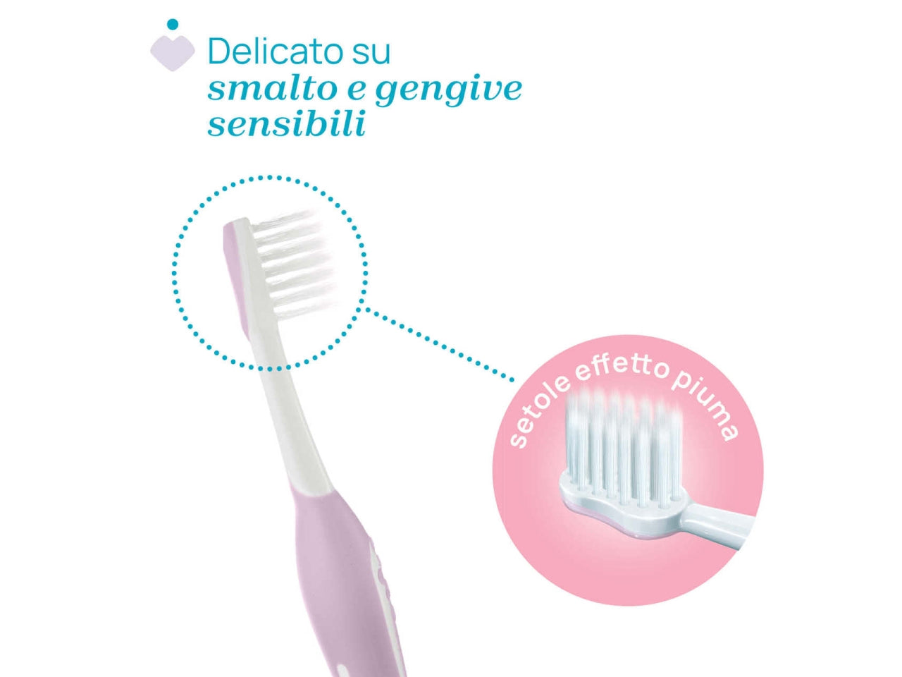 Spazzolino primi denti Oral Care Chicco con setole ultra morbide e impugnatura ergonomica colore lilla, 6-36 mesi