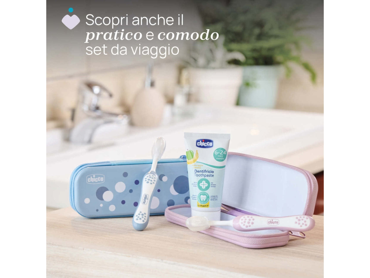 Spazzolino primi denti Oral Care Chicco con setole ultra morbide e impugnatura ergonomica colore lilla, 6-36 mesi
