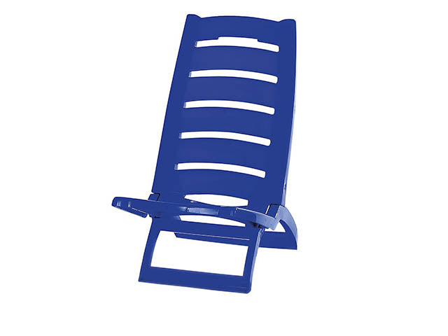 Sedia da mare blu