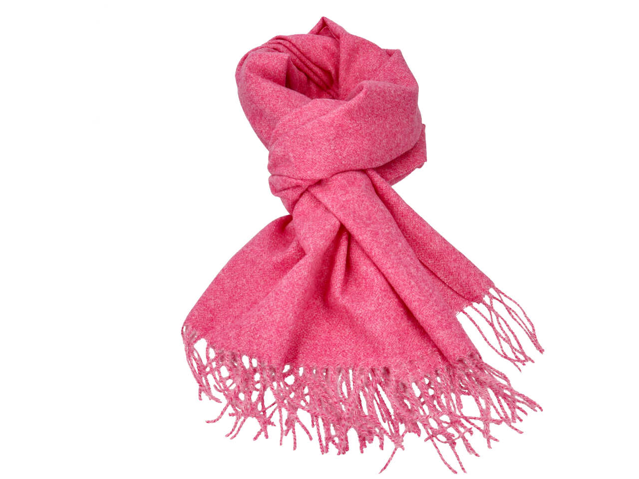 Sciarpa tinta unita colore fucsia 80% viscosa 20% lana$