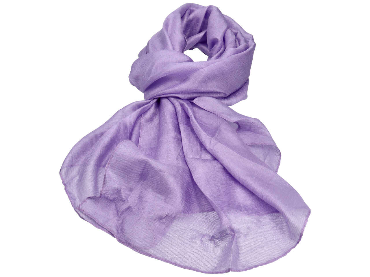 Stola lilla tinta unita da donna - 80x180 cm